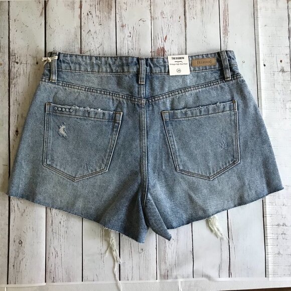 BlankNYC "The Barrow" High Rise Distressed Shorts Size 29 - Picture 3 of 14